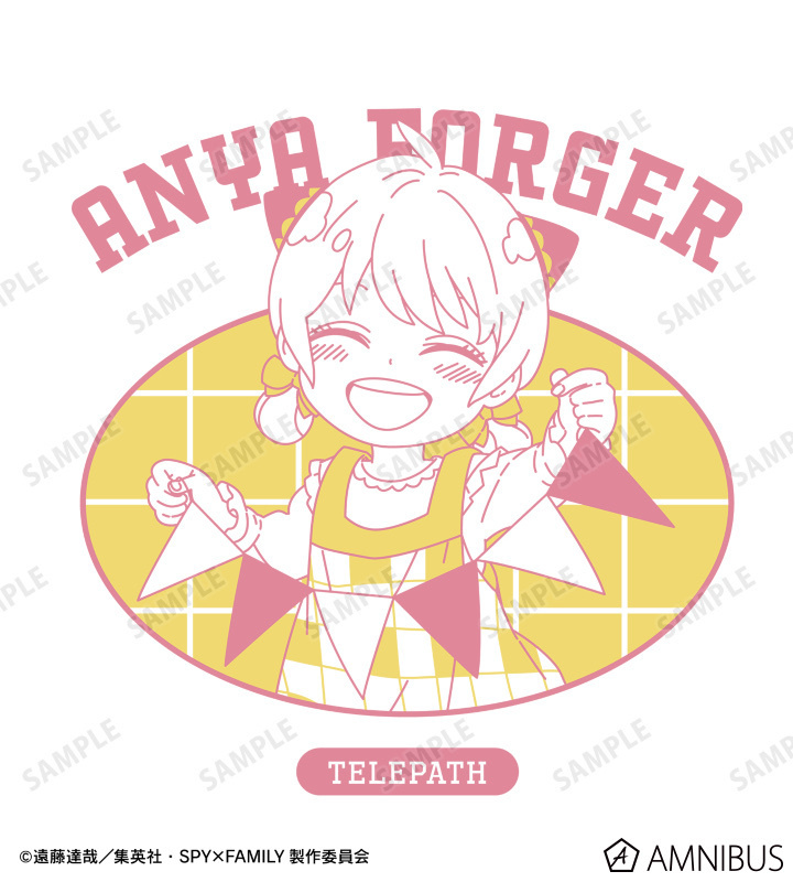 AB76522 預訂 2025/7月 SPY×FAMILY 描き下ろし アーニャ・フォージャー ホリデーパーティーver. BIGシルエットTシャツ ver.B/ユニセックス