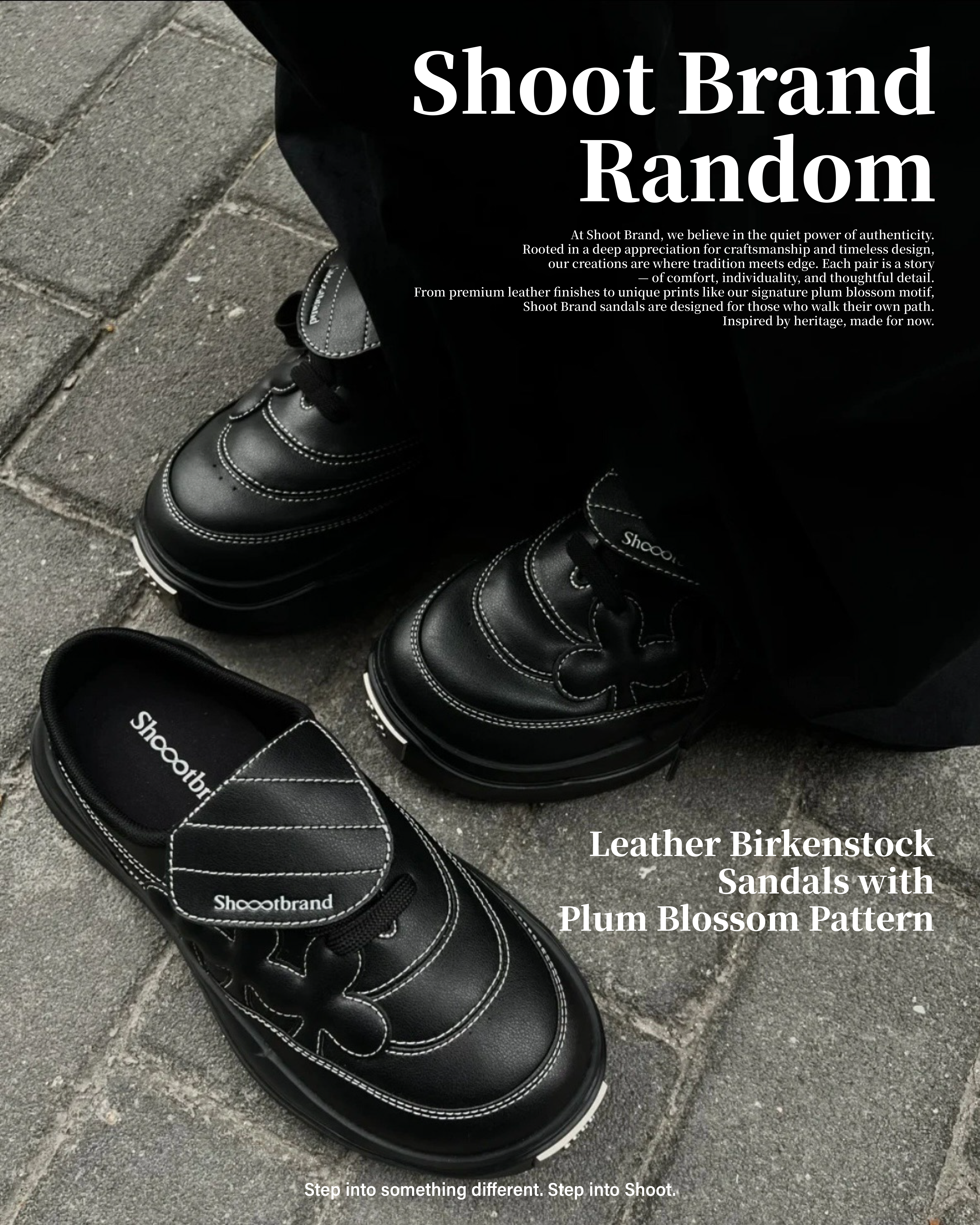 #預購 Shoot Brand Random Lows 'Phantom' 皮革 梅花 厚底 復古 勃肯鞋 黑