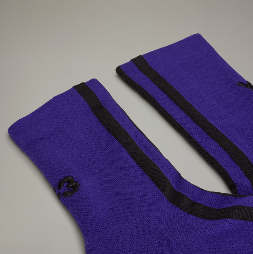 【 Y-3 STRP SOCK 長襪 - 紫 】