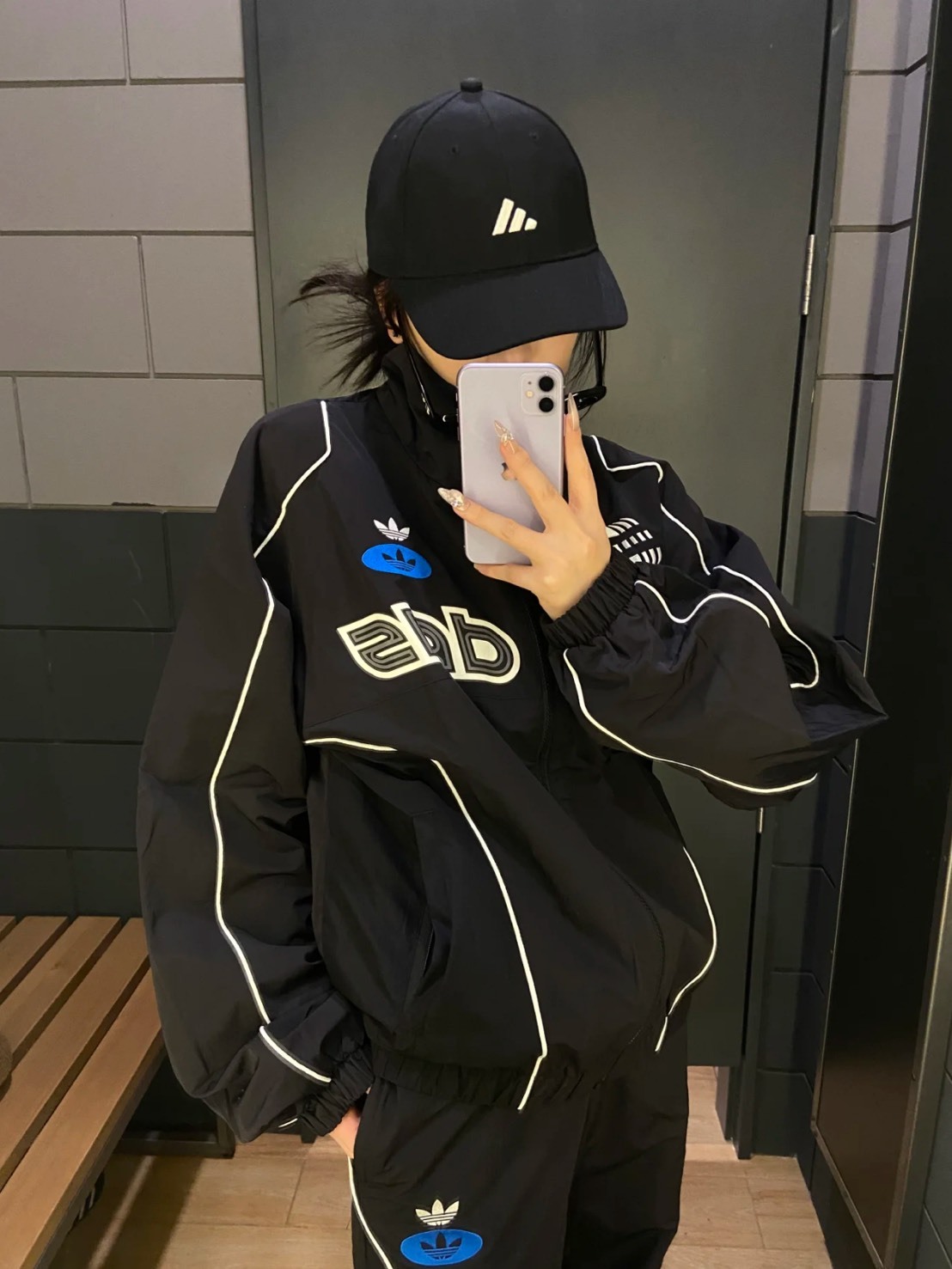 國外限定 ADIDAS 賽車風外套 防風透氣立領外套