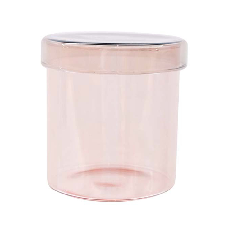 TP 玻璃收納罐/棕粉配色