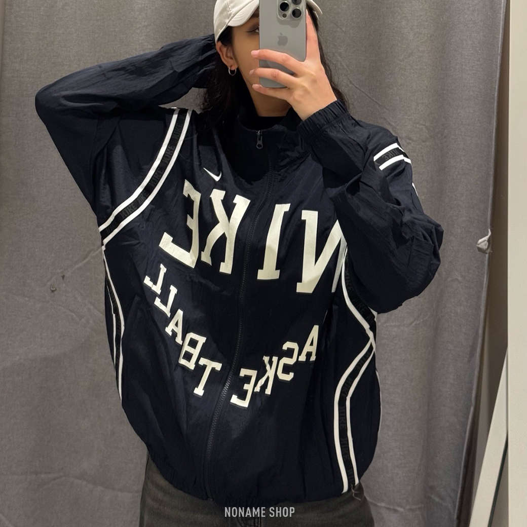 NIKE BASKETBALL 美式 復古 風衣 外套 深藏青 (男款)