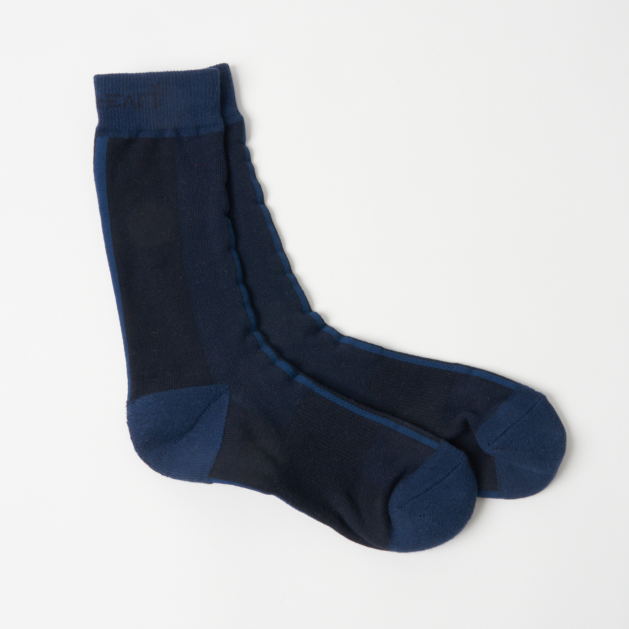 女士-直條紋中筒襪