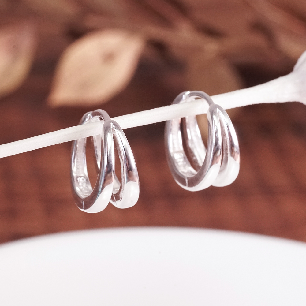 純銀 相知相惜 易扣耳環 925純銀耳環 女生耳環