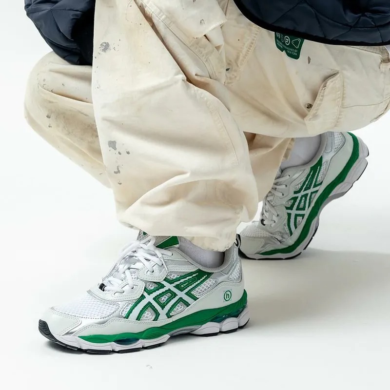 現貨 , 28cm┃asics GEL-NYC x Hidden NY 銀綠 聯名款