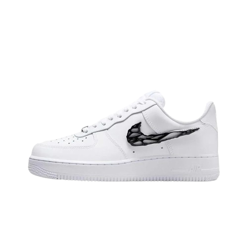 NIKE W AIR FORCE 1 液態金屬黑勾 猛毒 女鞋 IF1686-101