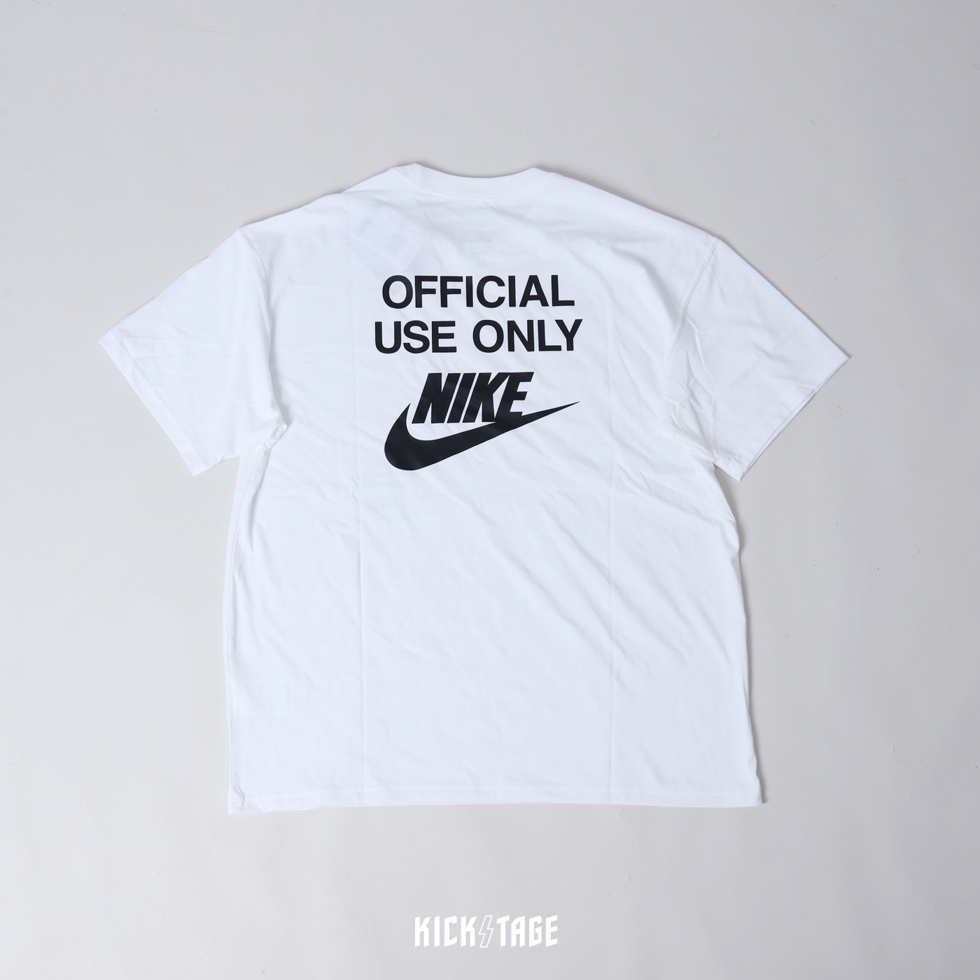 男女款 NIKE M90 OC REMIX 後背大LOGO 運動短袖T 白【HJ0775-100】