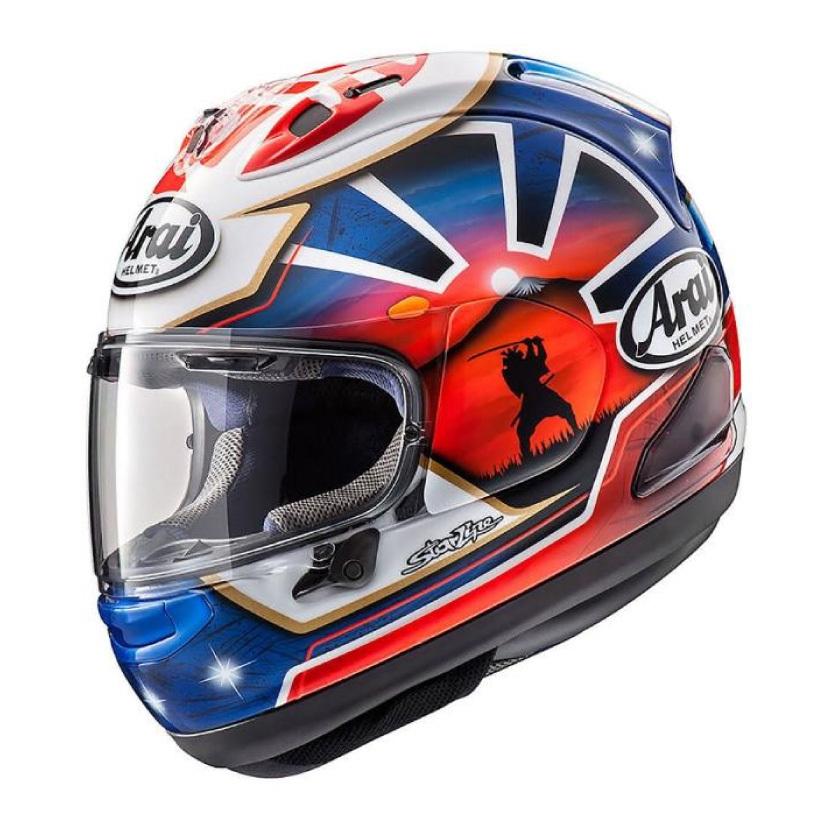 日本Arai RX-7X 彩繪Pedrosa Spirit Blue 頂級款全罩安全帽抗噪內襯R