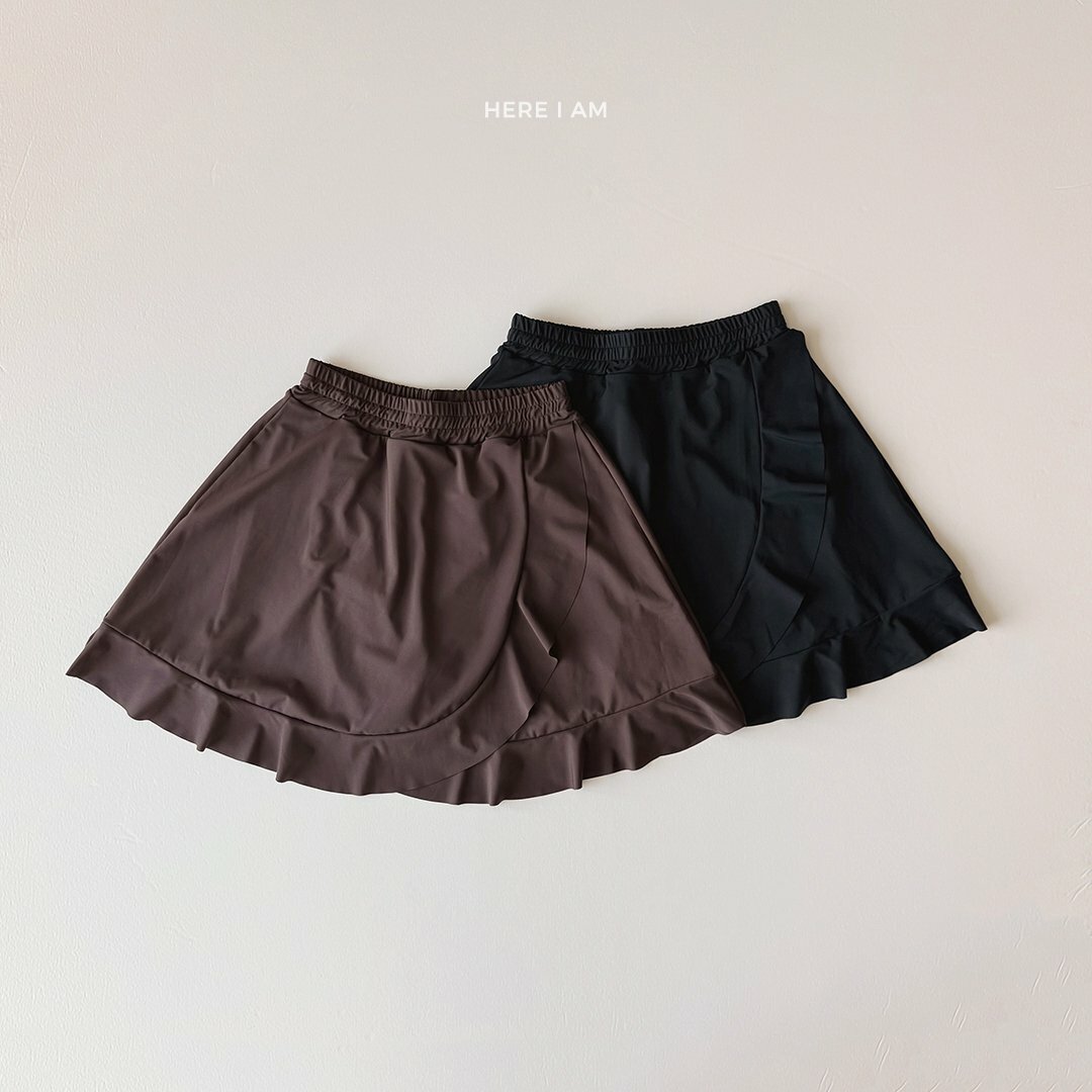 荷葉邊泳裙/ Mom
