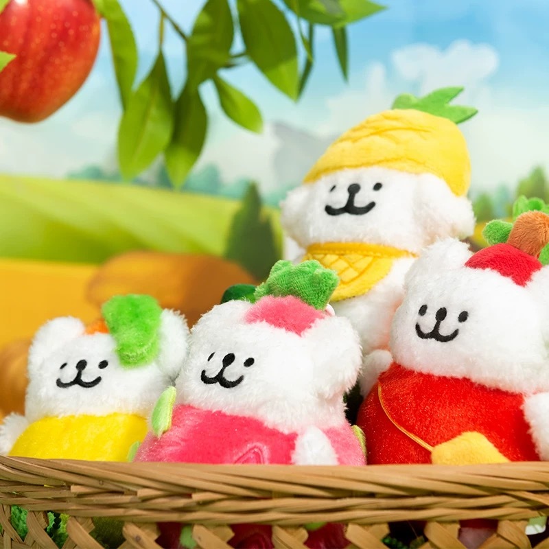 MALTESE 線條小狗 水果系列 吊飾 鑰匙圈 / 預購