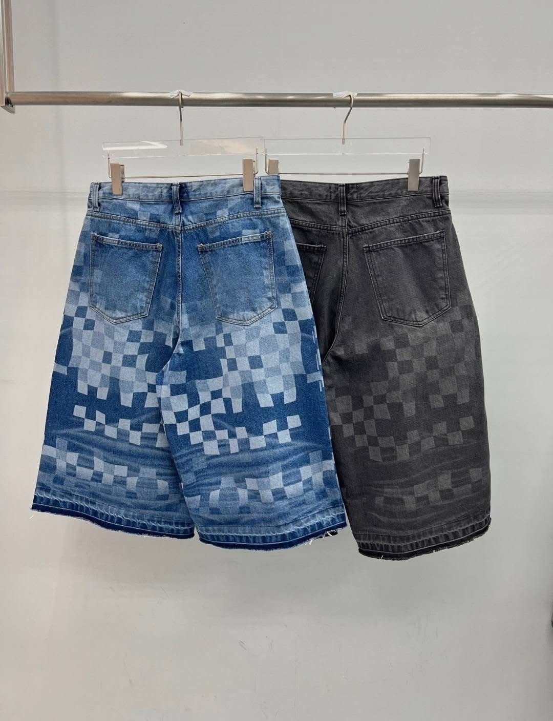 UNUSED 3D 設計感 下擺刷破 牛仔 #短褲