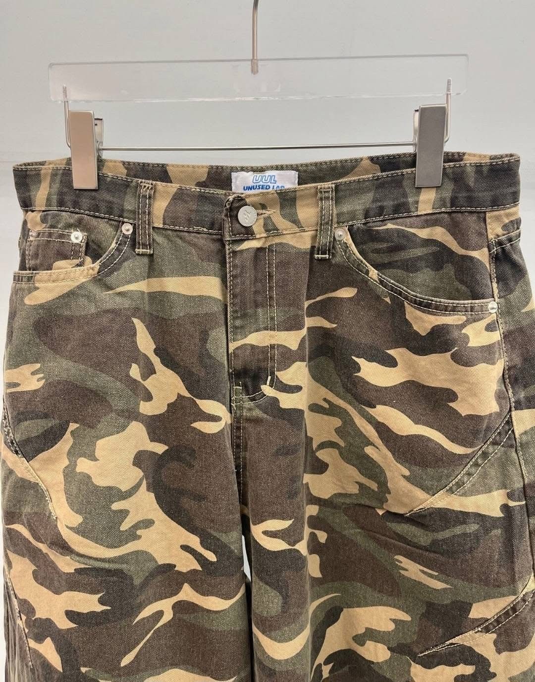 UNUSED 下須 設計感 迷彩 #短褲