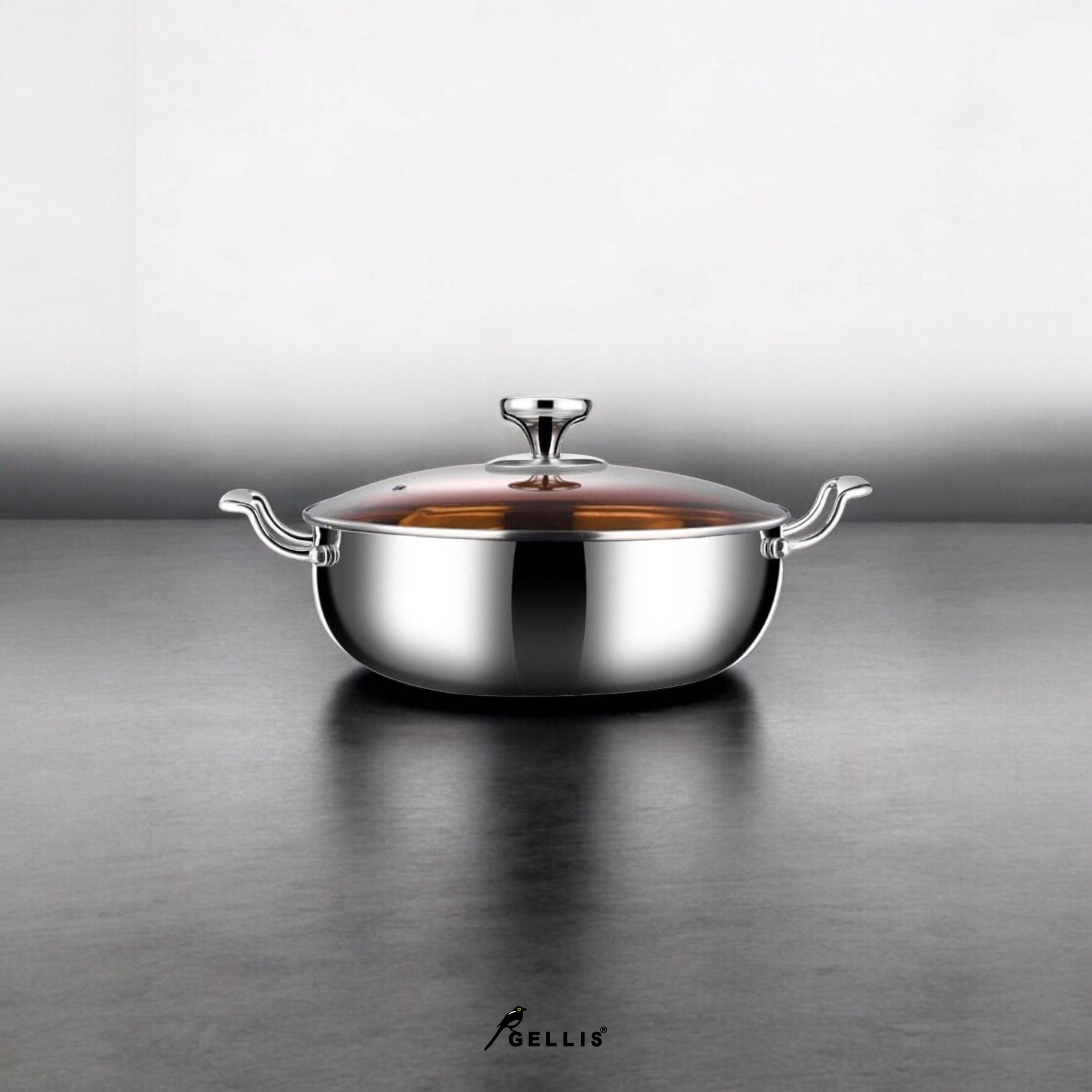 32cm RHINO犀釜鍋系列精鑄一體成型超容量火鍋煲湯鍋拌炒鍋IH爐可用鍋