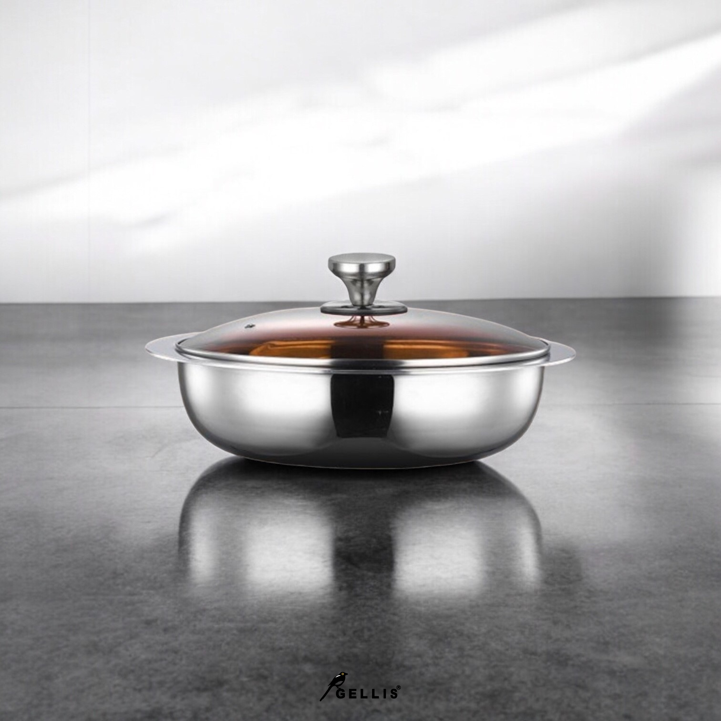 31cm Nordic系列SUS304含蓋節能一體成型超厚鑄壽喜燒鍋火鍋日式火鍋IH爐可用鍋