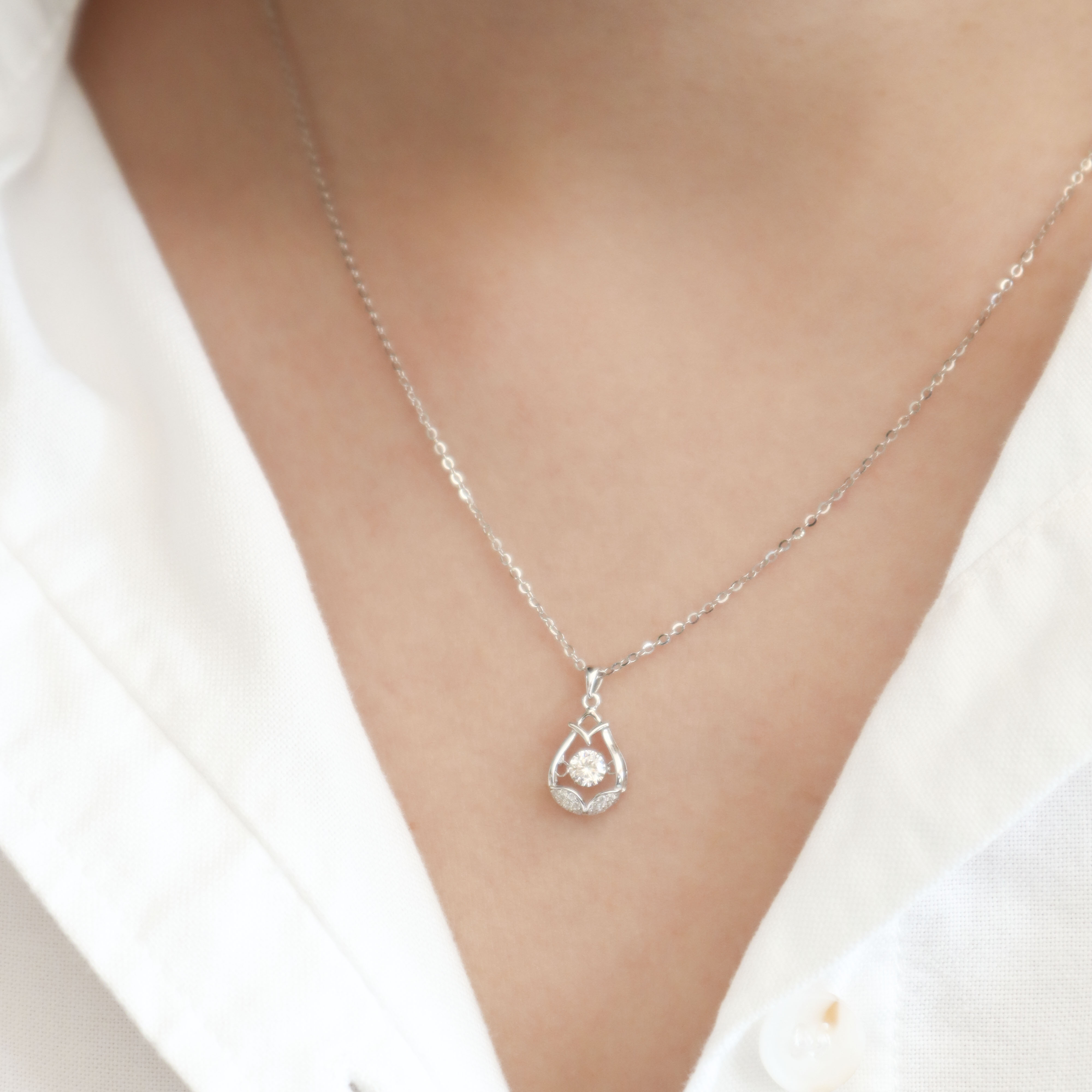 Silver/銀曦．莫桑鑽項鍊