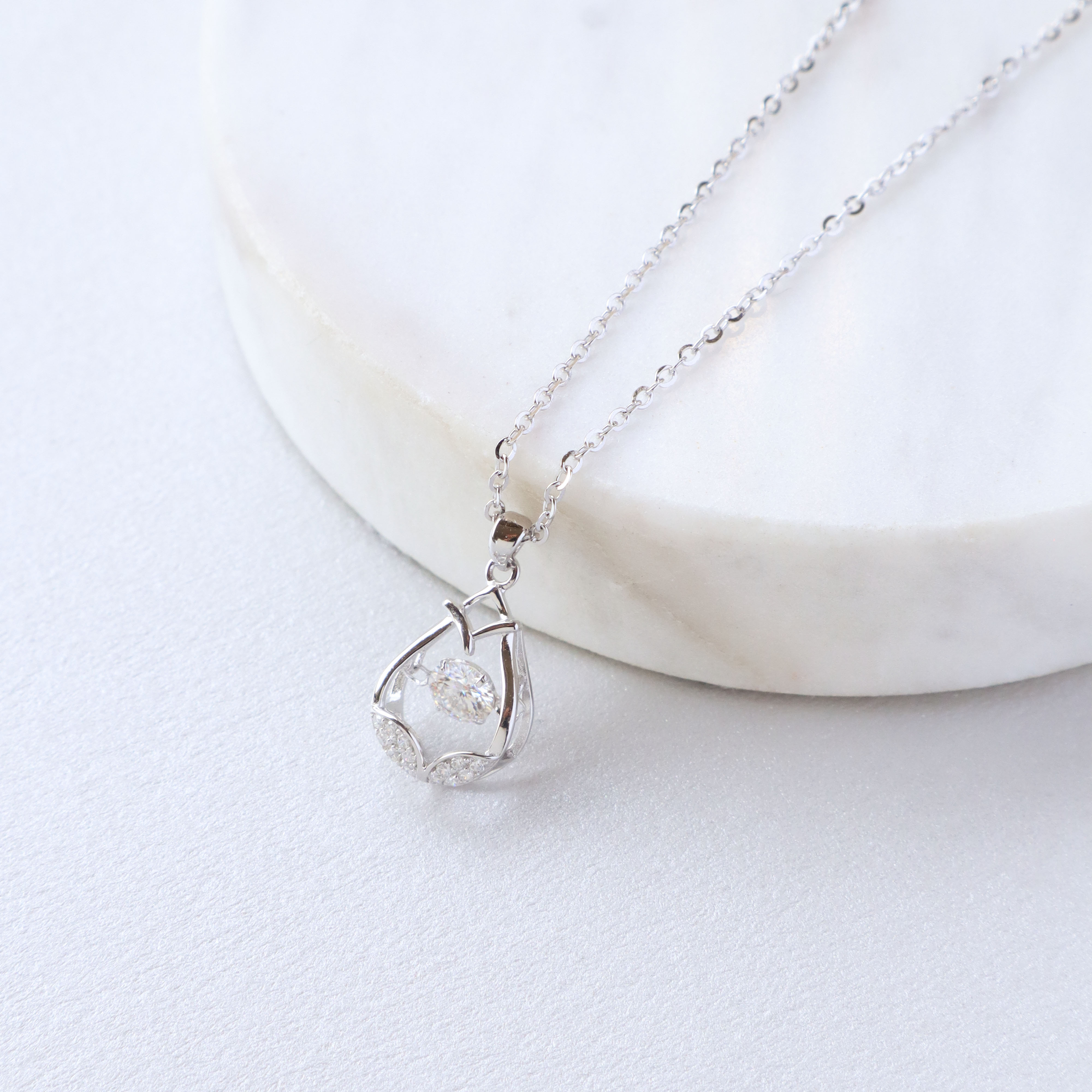 Silver/銀曦．莫桑鑽項鍊