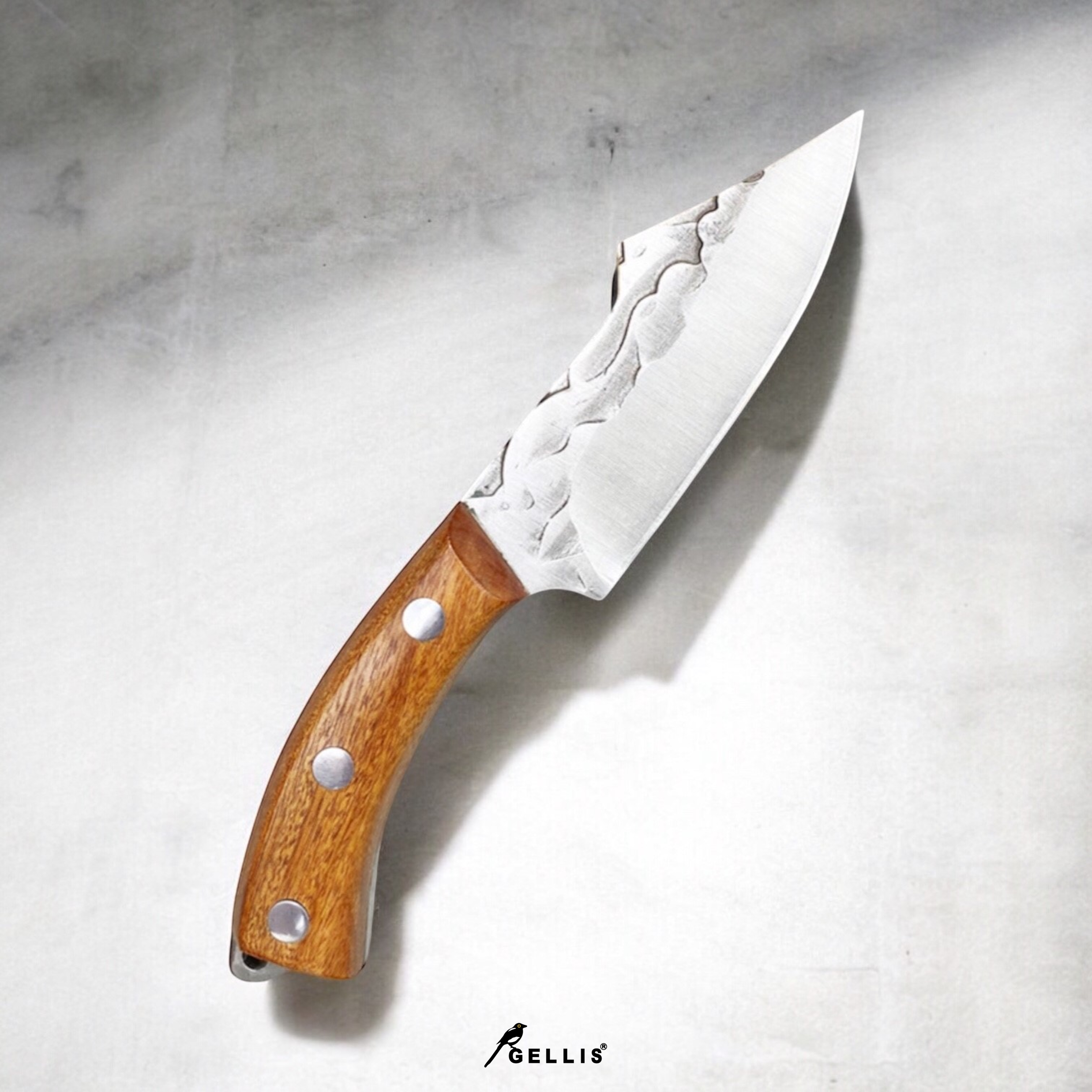 ALPEN阿爾卑斯山峰款紅檀木柄頂級高碳鋼切肉刀水果刀OUTDOORS戶外登山野營刀