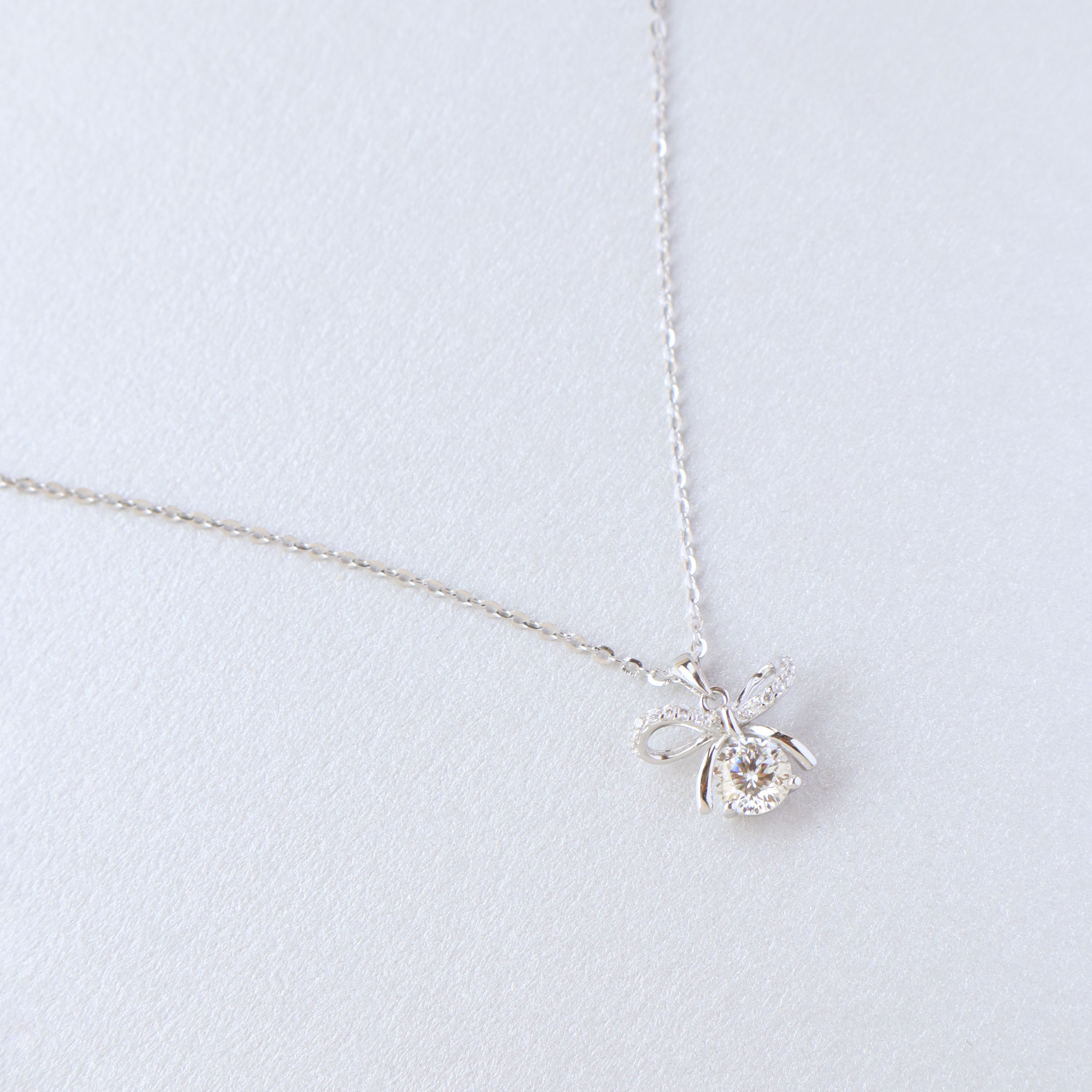 Silver/甜美微光．莫桑鑽項鍊