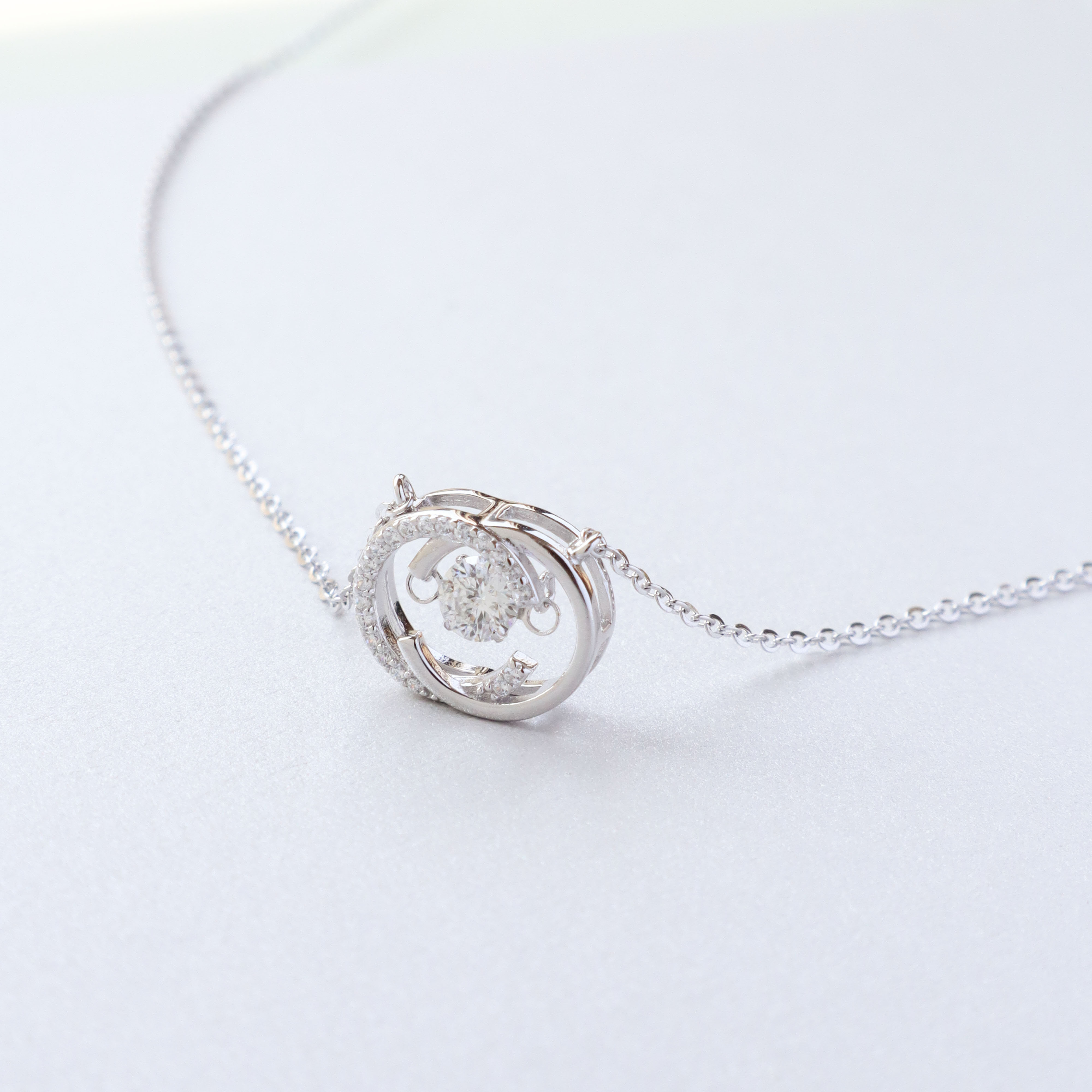 Silver/閃耀瞬刻．莫桑鑽項鍊