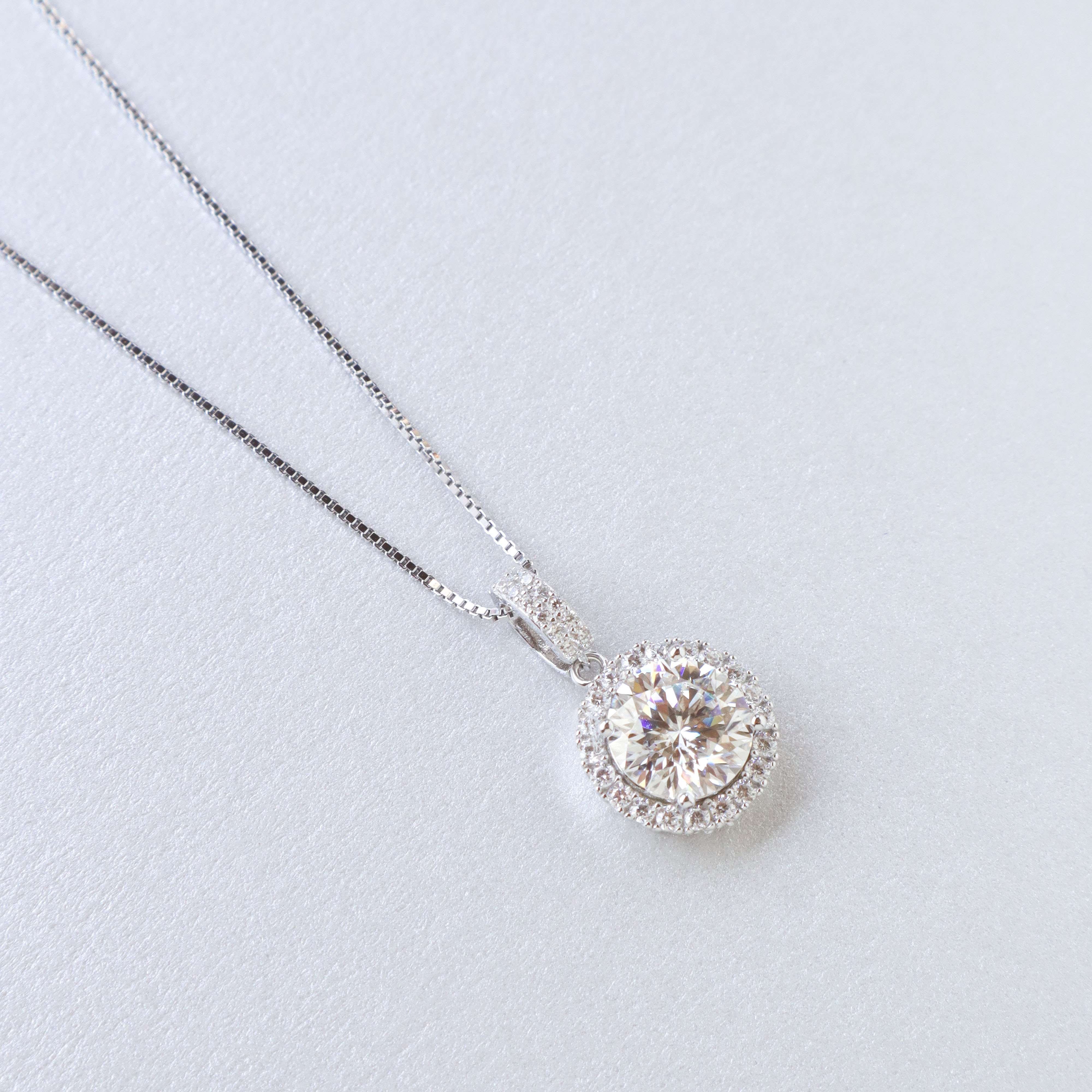 Silver/圓舞曲．莫桑鑽項鍊