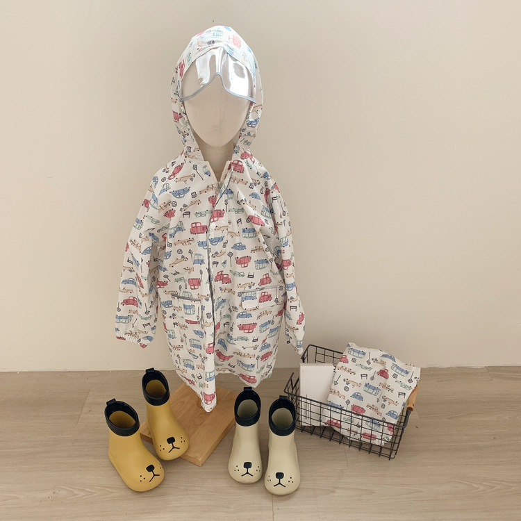 男寶日系滿版雨衣