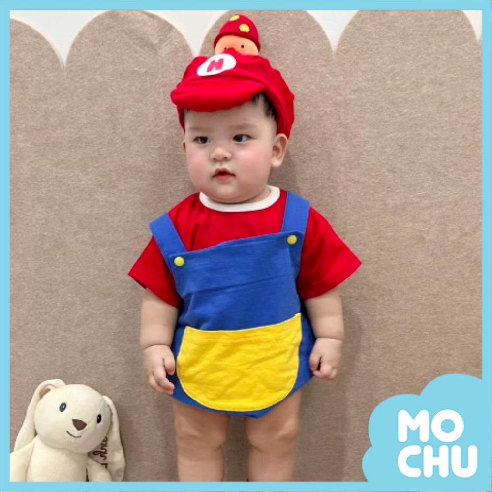 電動兄弟寶寶短袖包屁衣三件組