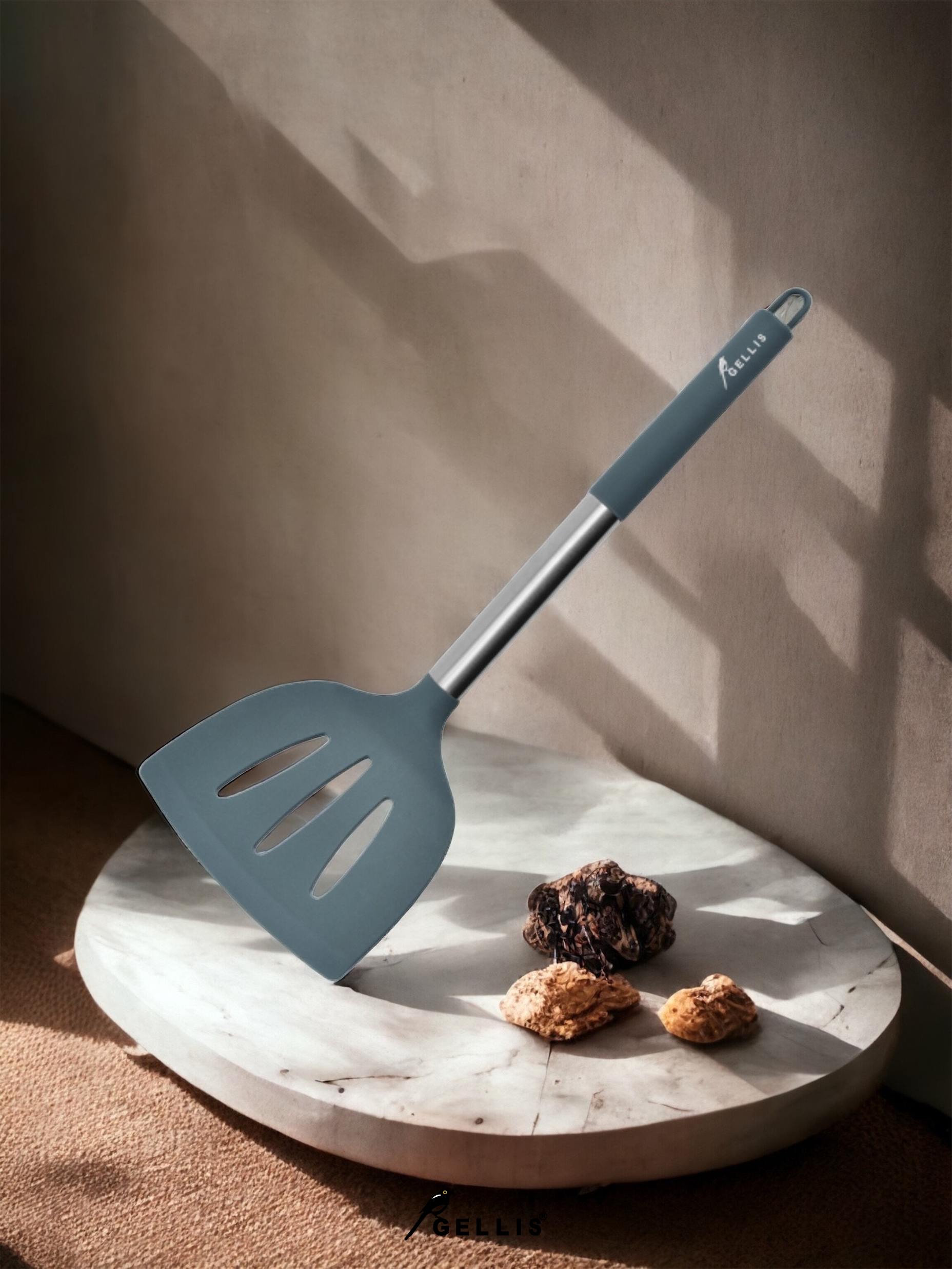 中式矽膠寬大鏟面煎鏟