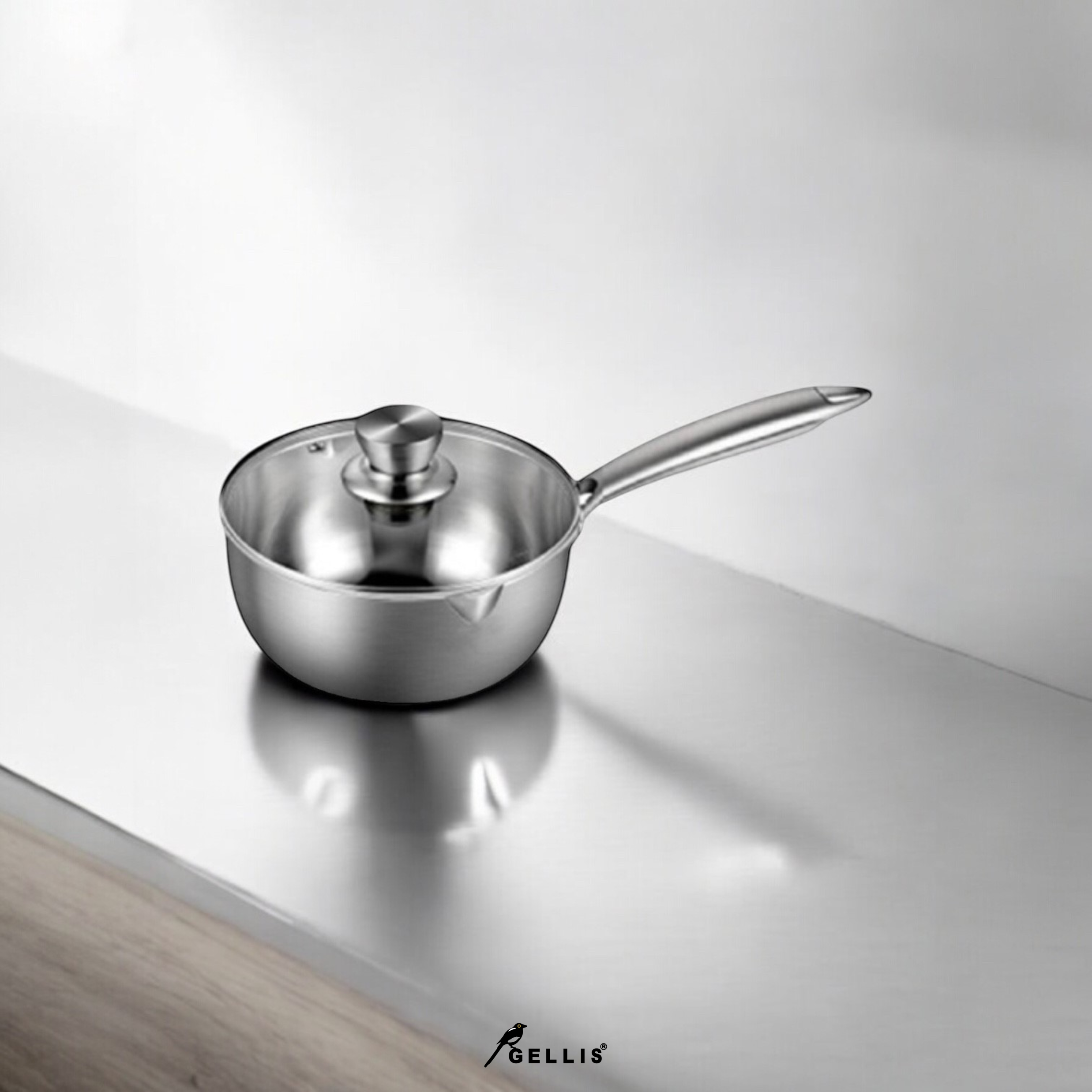 SUS316精鑄20cm節能一體成型含蓋雪平鍋湯鍋泡麵鍋牛奶鍋IH爐可用鍋