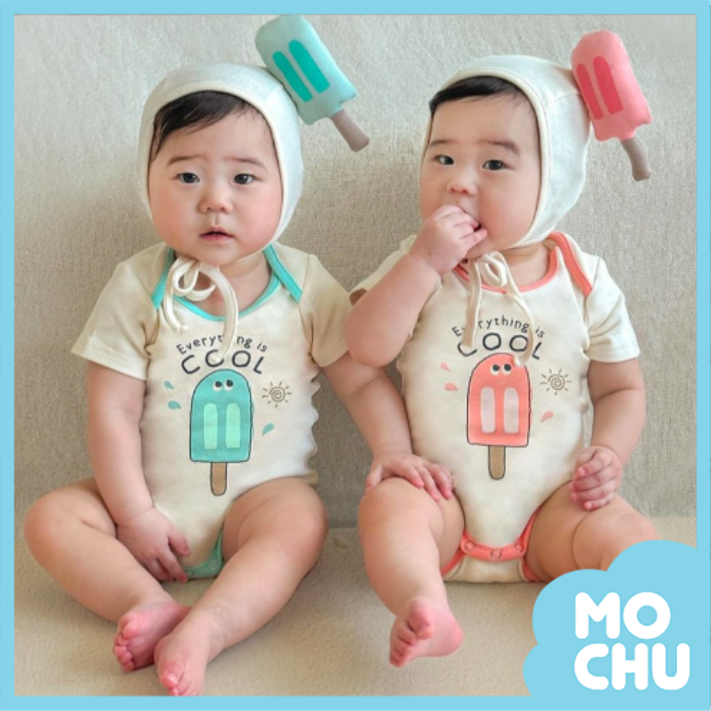 冰棒寶寶短袖包屁衣(二色)