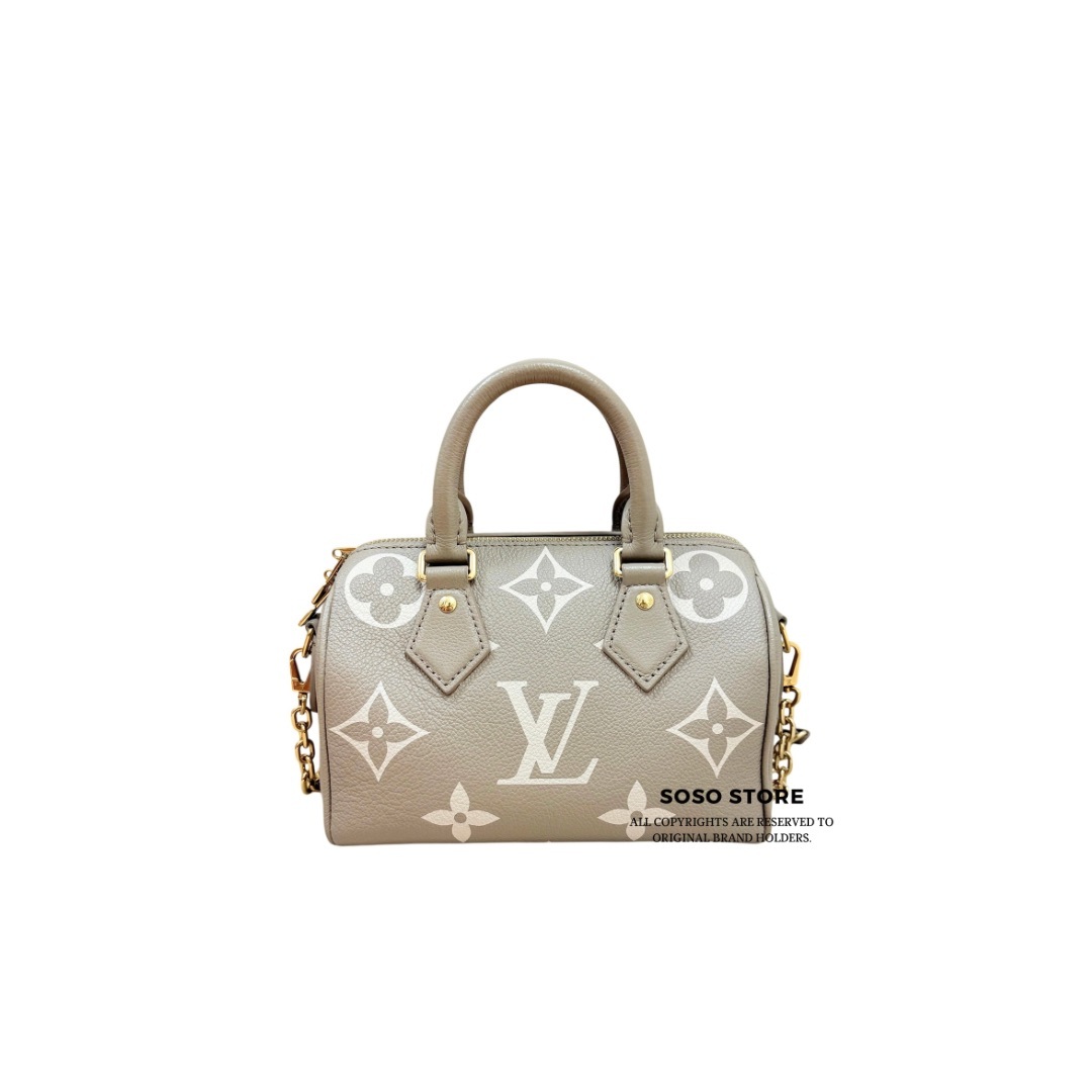 LV Speedy Bandouilere Bag - Creme / Ghw