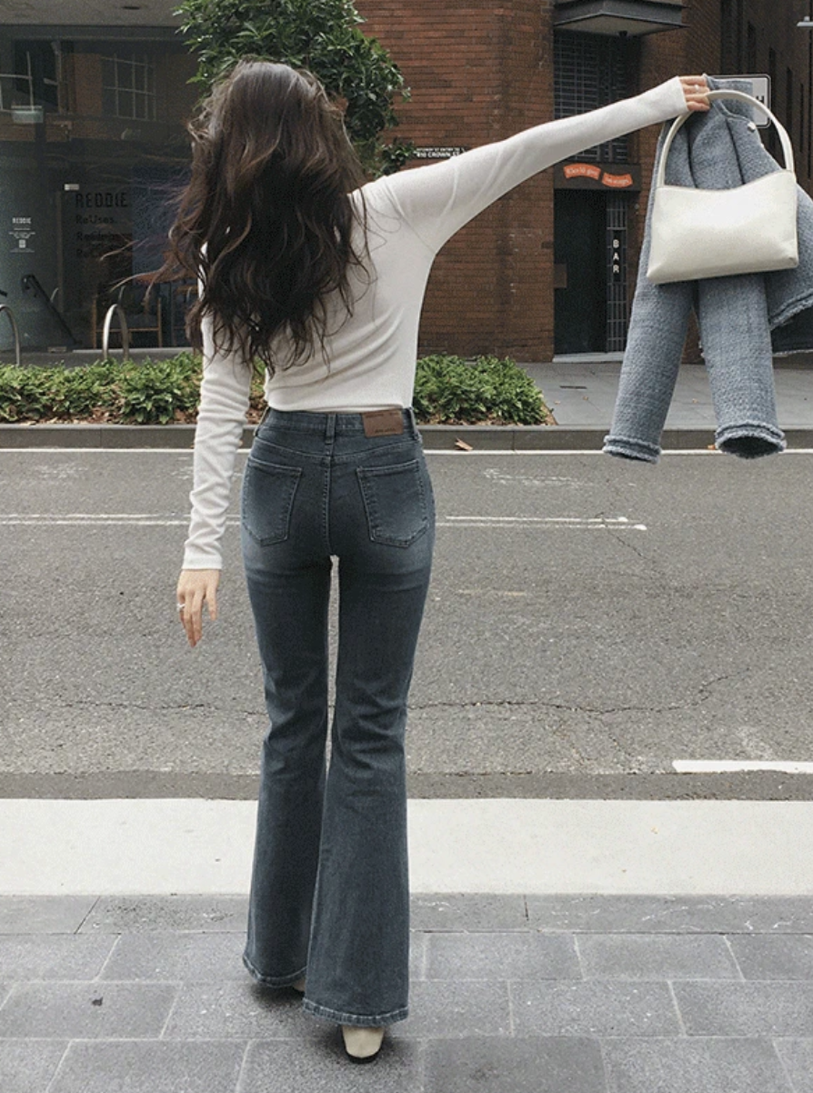 預訂｜SLOWAND #SLOWMADE Naive 隱藏橡筋半喇叭褲 (2 Color)