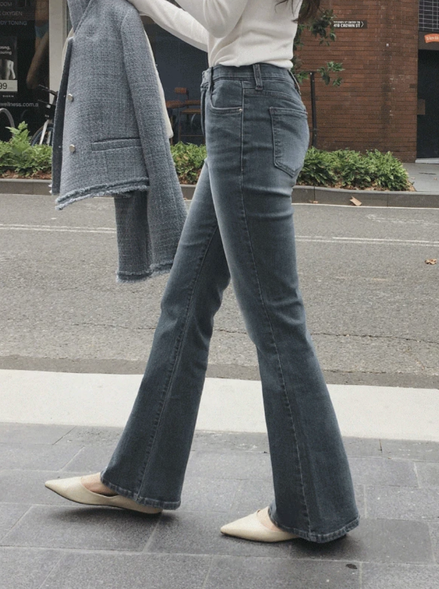 預訂｜SLOWAND #SLOWMADE Naive 隱藏橡筋半喇叭褲 (2 Color)