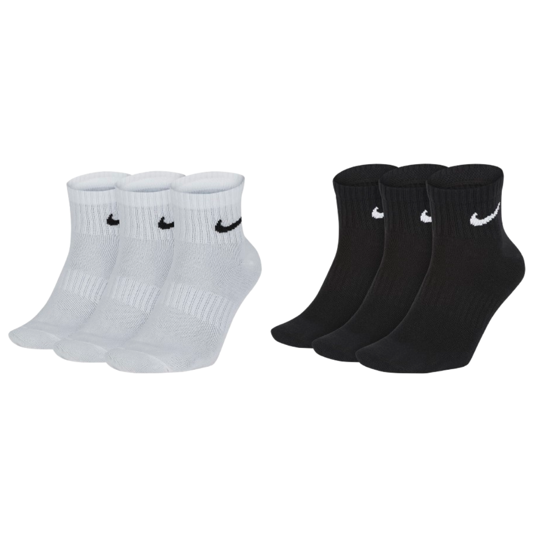 NIKE 短襪 薄襪 襪子 三雙入 黑/白 SX7677-010 SX7677-100