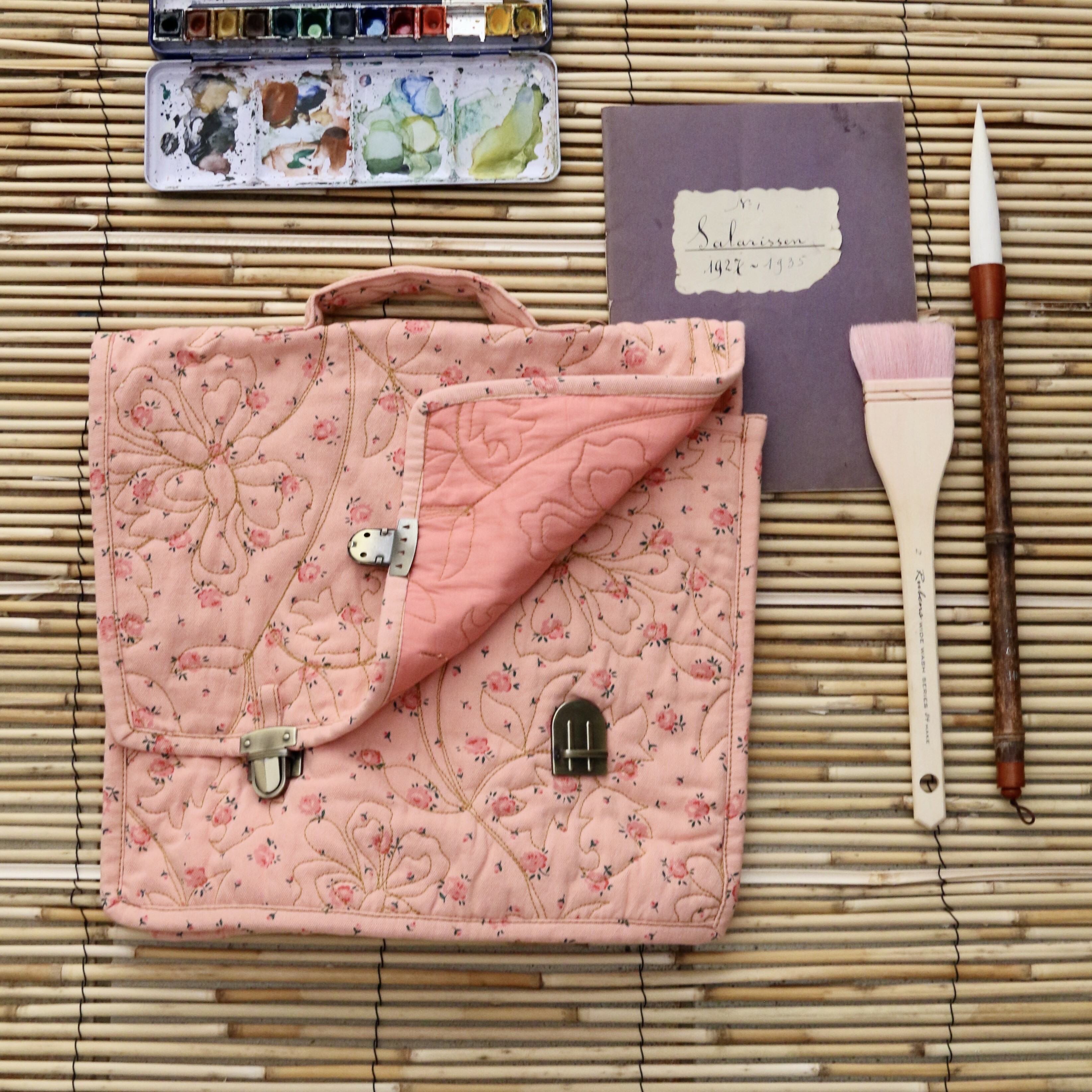 BONJOUR DIARY 玫瑰後背包School Bag -Rosa bloom p -CARA No.9