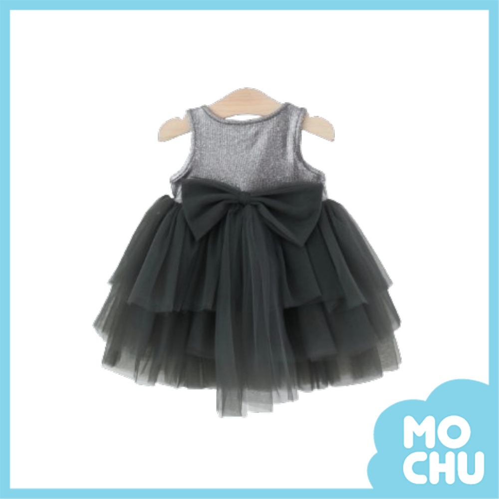 金屬閃耀網紗背心裙(二色)