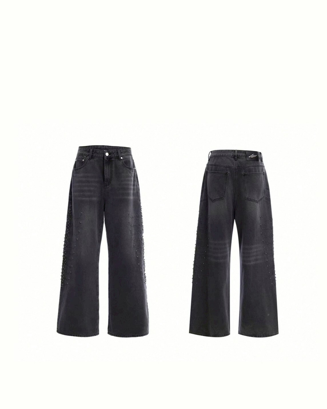 ARGUE 蛇瞳 脊骨水洗 金屬铆丁 設計 #牛仔褲