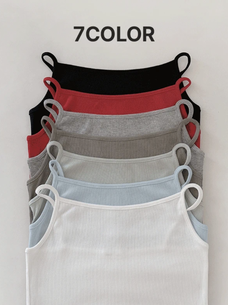 現貨｜SLOWAND #SLOWMADE 彈力包覆感修身背心 (7 Color)