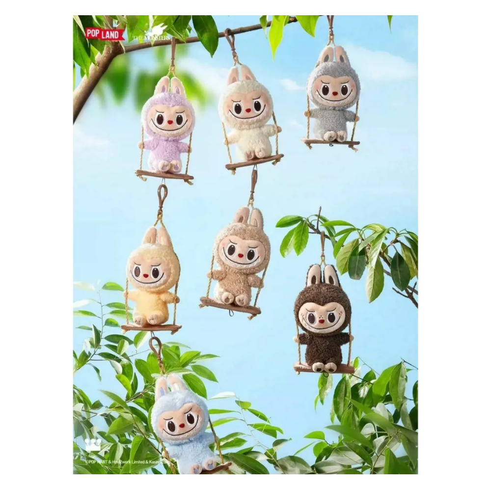 POP MART LABUBU THE MONSTERS Timber Workshop (play on the swing)  SERIES 盲盒