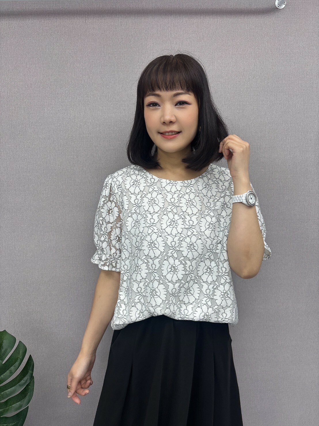 緹花蕾絲上衣