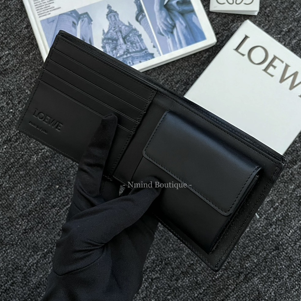 LOEWE PUZZLE BIFOLD COIN WALLET IN CLASSIC CALFSKIN