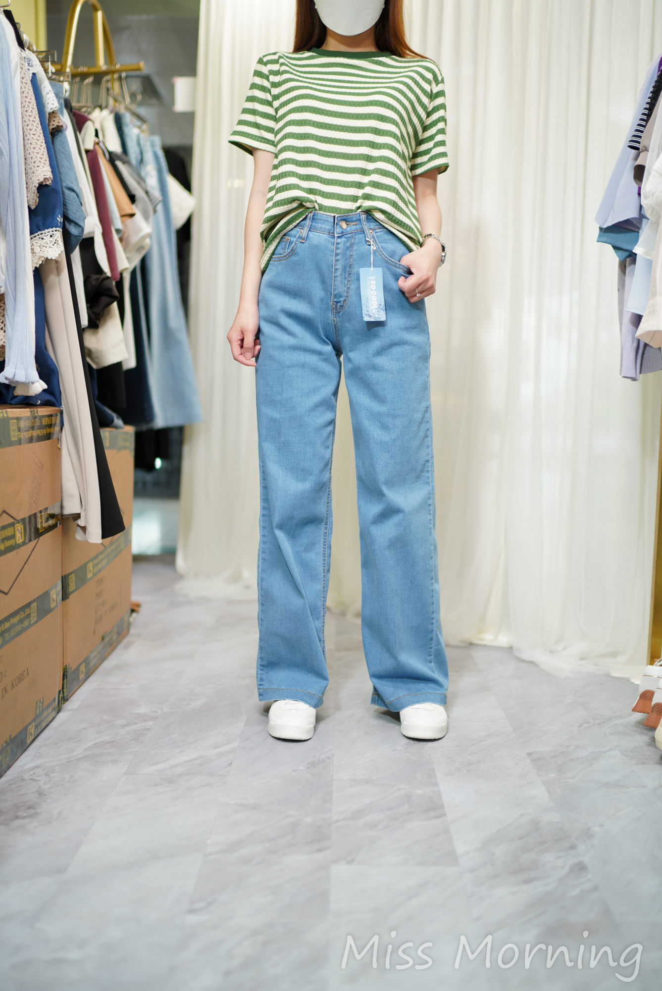 舒適清新條子衫(14513)