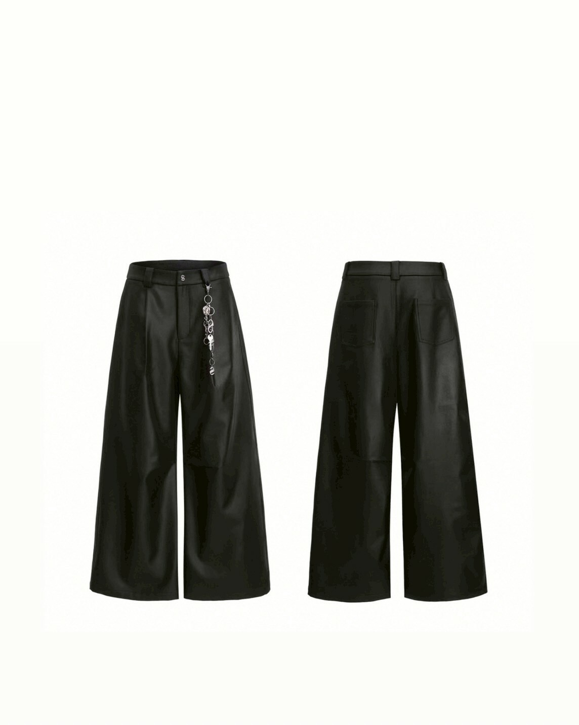 ARGUE 重磅 流光塗層 刷蠟 金屬點綴 #休閒褲