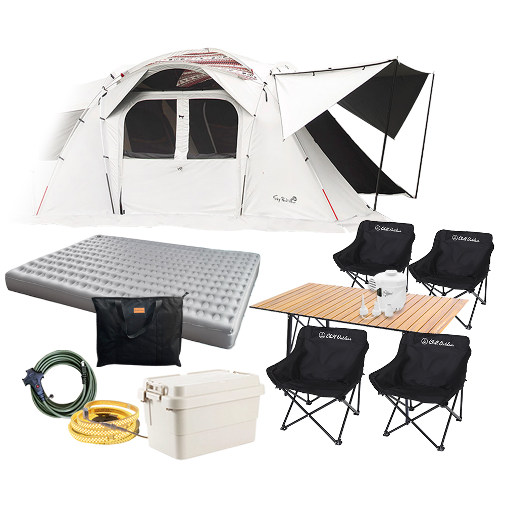 【租借】家庭露營套組 OutdoorBase 2E帳篷（適用4人）(新莊店限定)