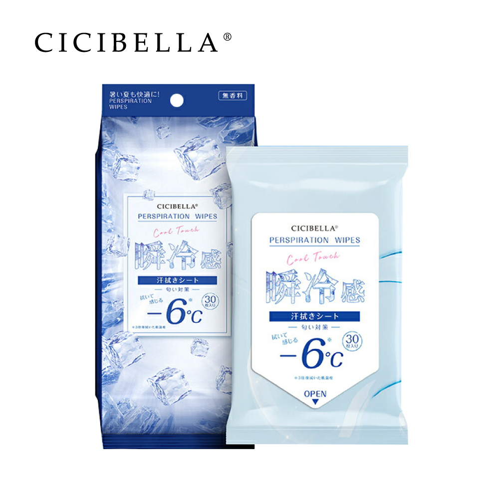 【CICIBELLA】超涼感濕紙巾30片