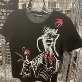 [S] KARL LAGERFELD BLACK LOGO GRAPHIC T-SHIRT, L4KSS795-BLK (SKL1246)