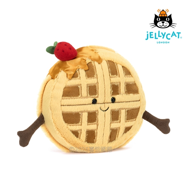 【樂森藥局】JELLYCAT Amuseables Rene Waffle 趣味華夫餅、絨毛玩偶 鬆餅