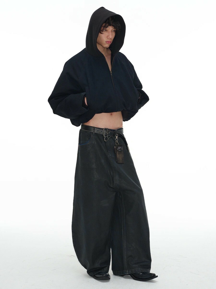 JCA 低檔 刷蠟 彎刀版型 #牛仔褲