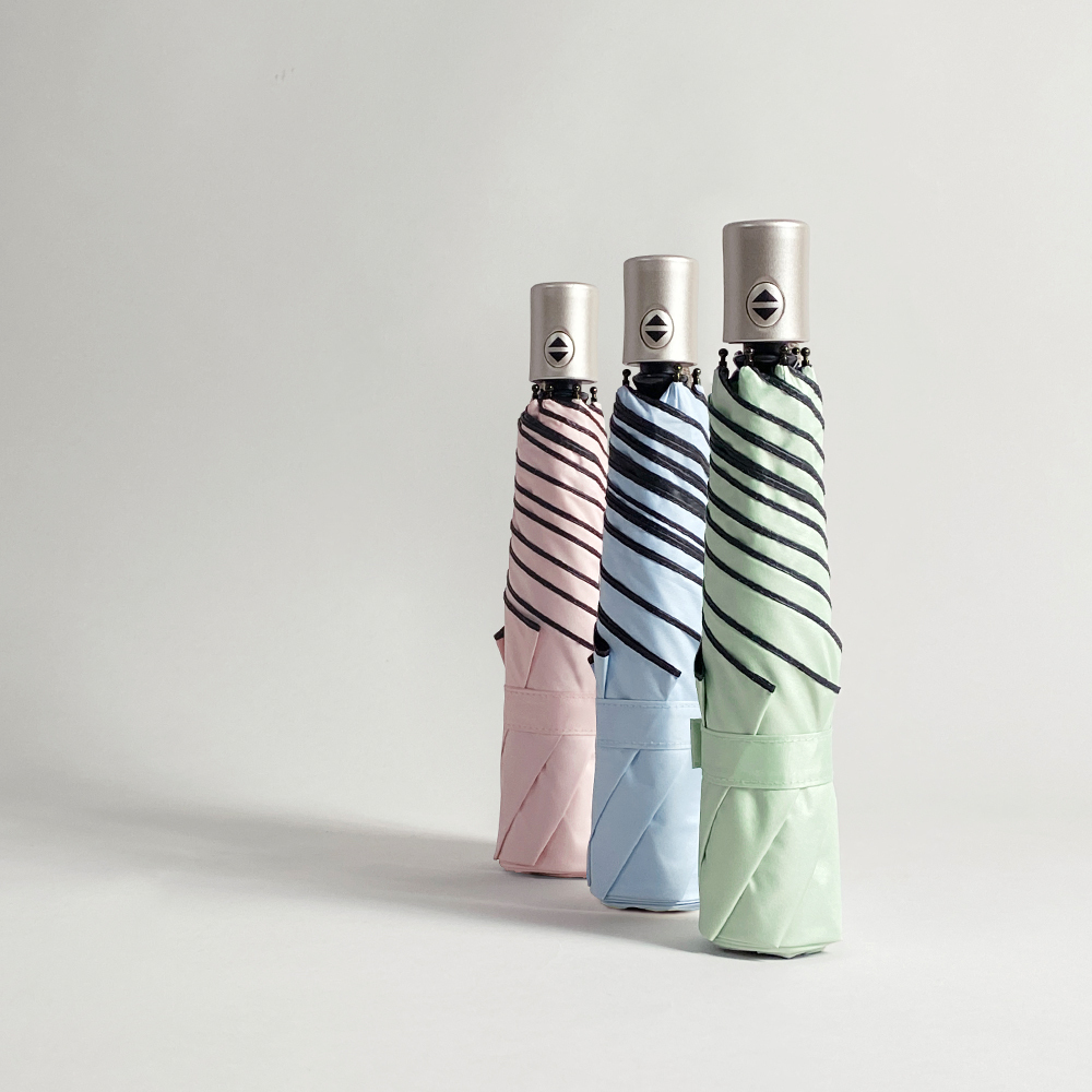 羽量防曬百搭自動傘,玫瑰金絕美手把,文青百搭,無印風格日系設計