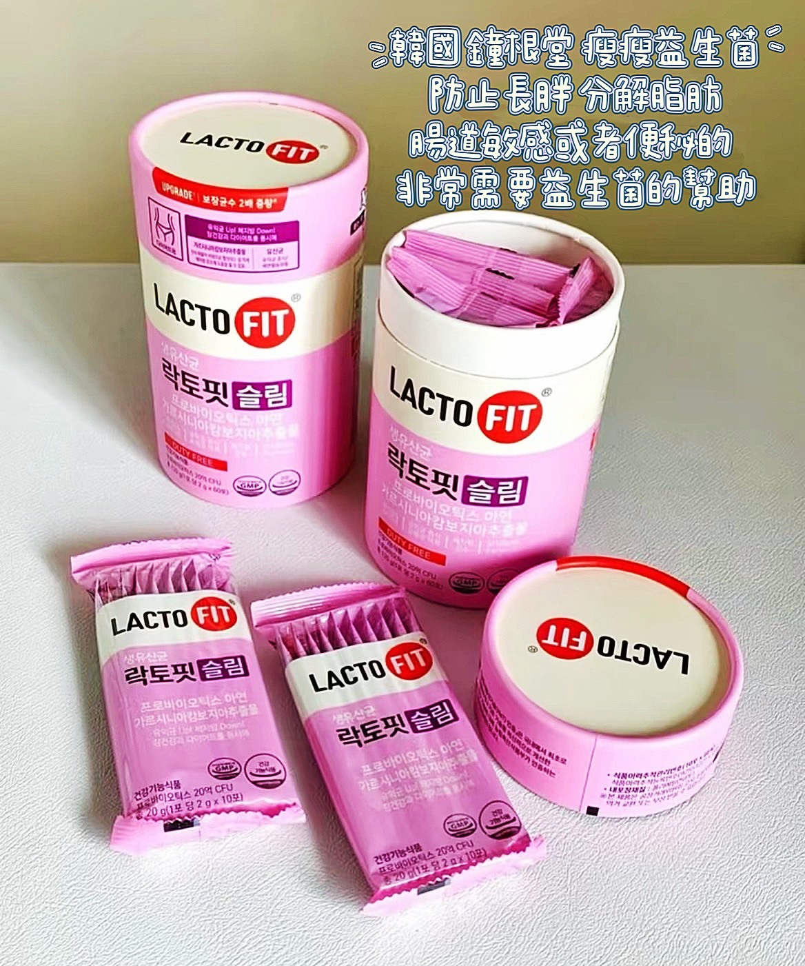 (預購商品) 韓國 鍾根堂 LACTO-FIT Slim 藤黃果+鋅 益生菌 (OLIVE YOUNG特別版)