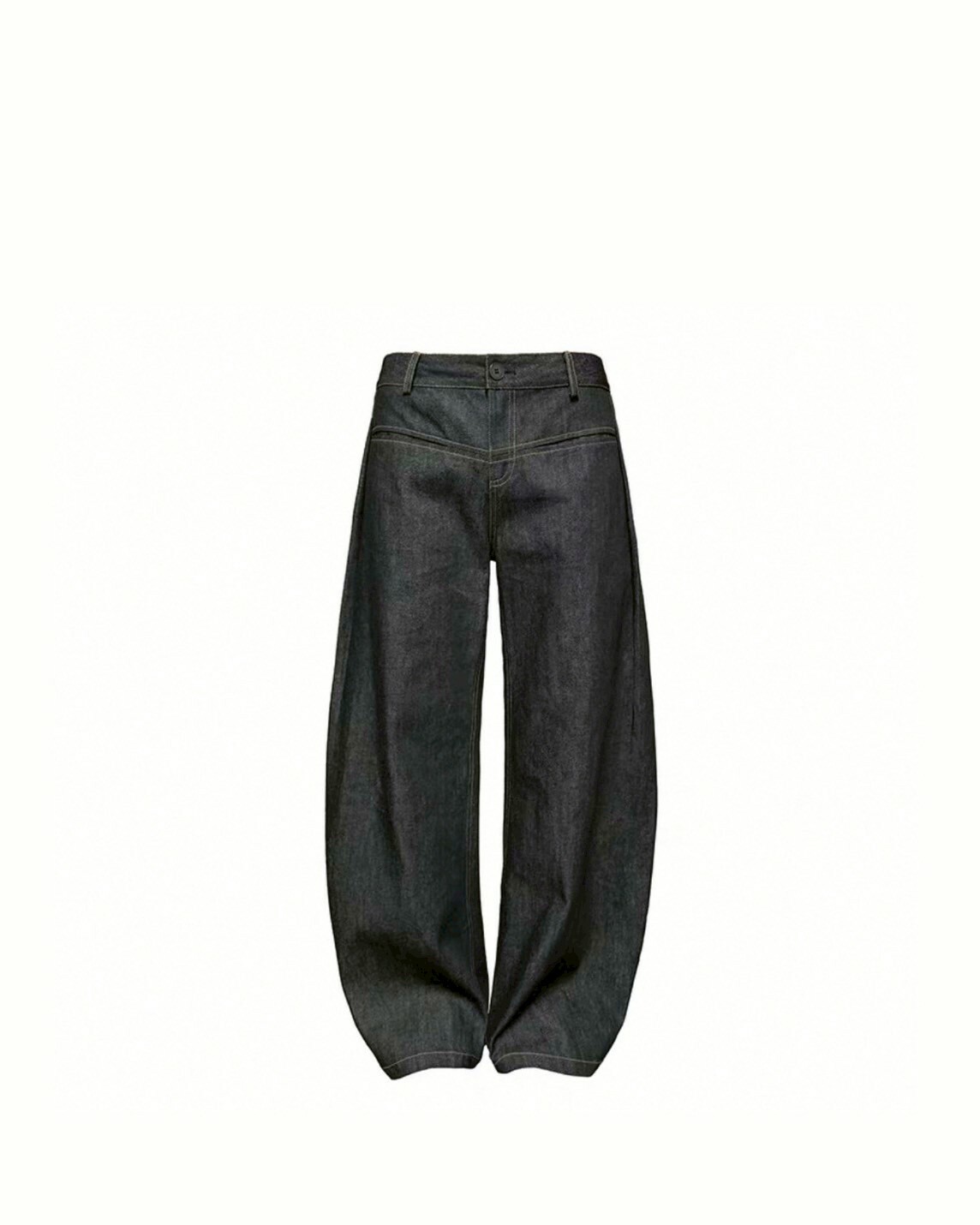 JCA 工字 黃縫線 低腰 原色 彎刀版型 #牛仔褲